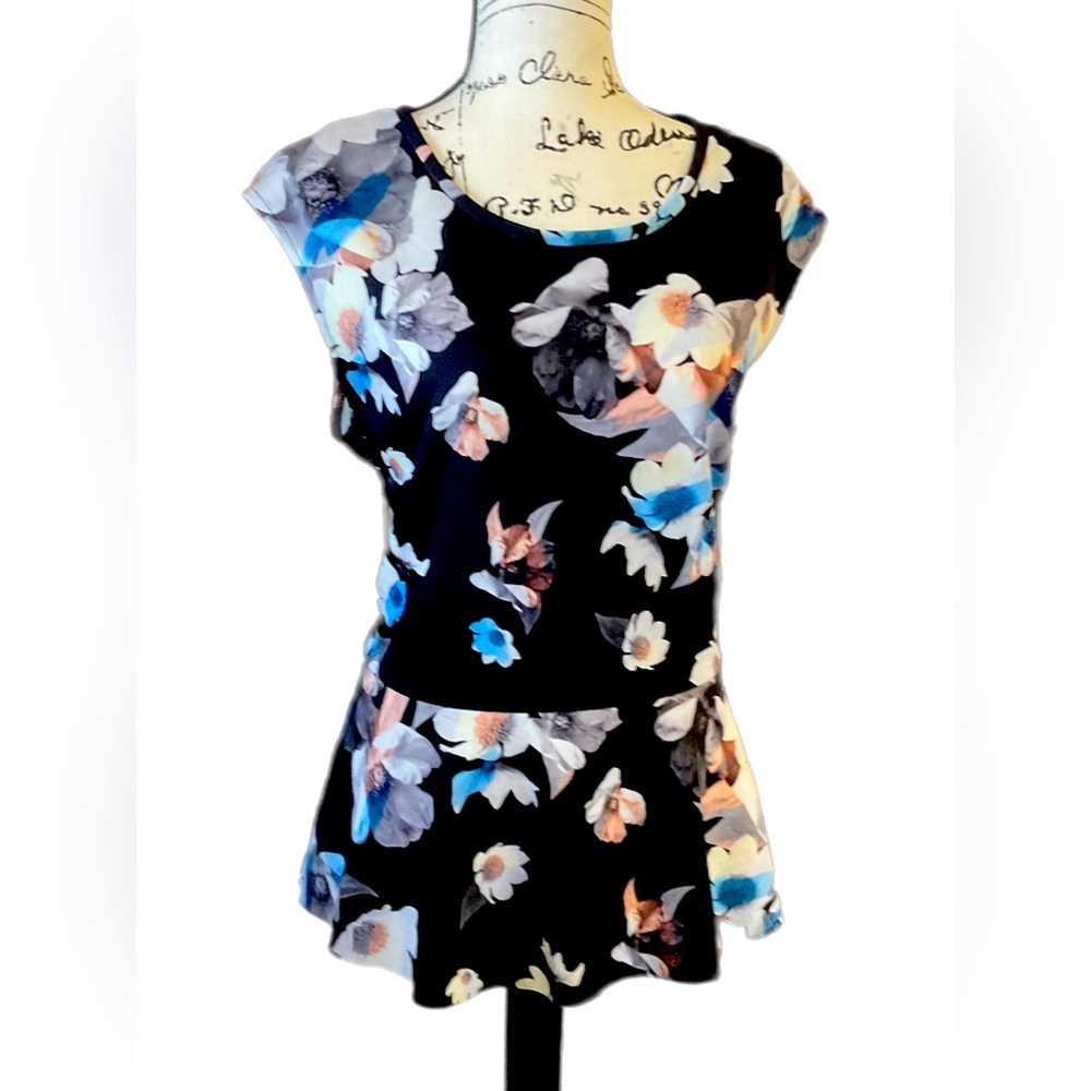 BAR 111 FLORAL PEPLUM TOP